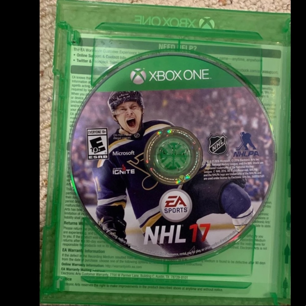 EA Sports NHL 17 Xbox One EUC